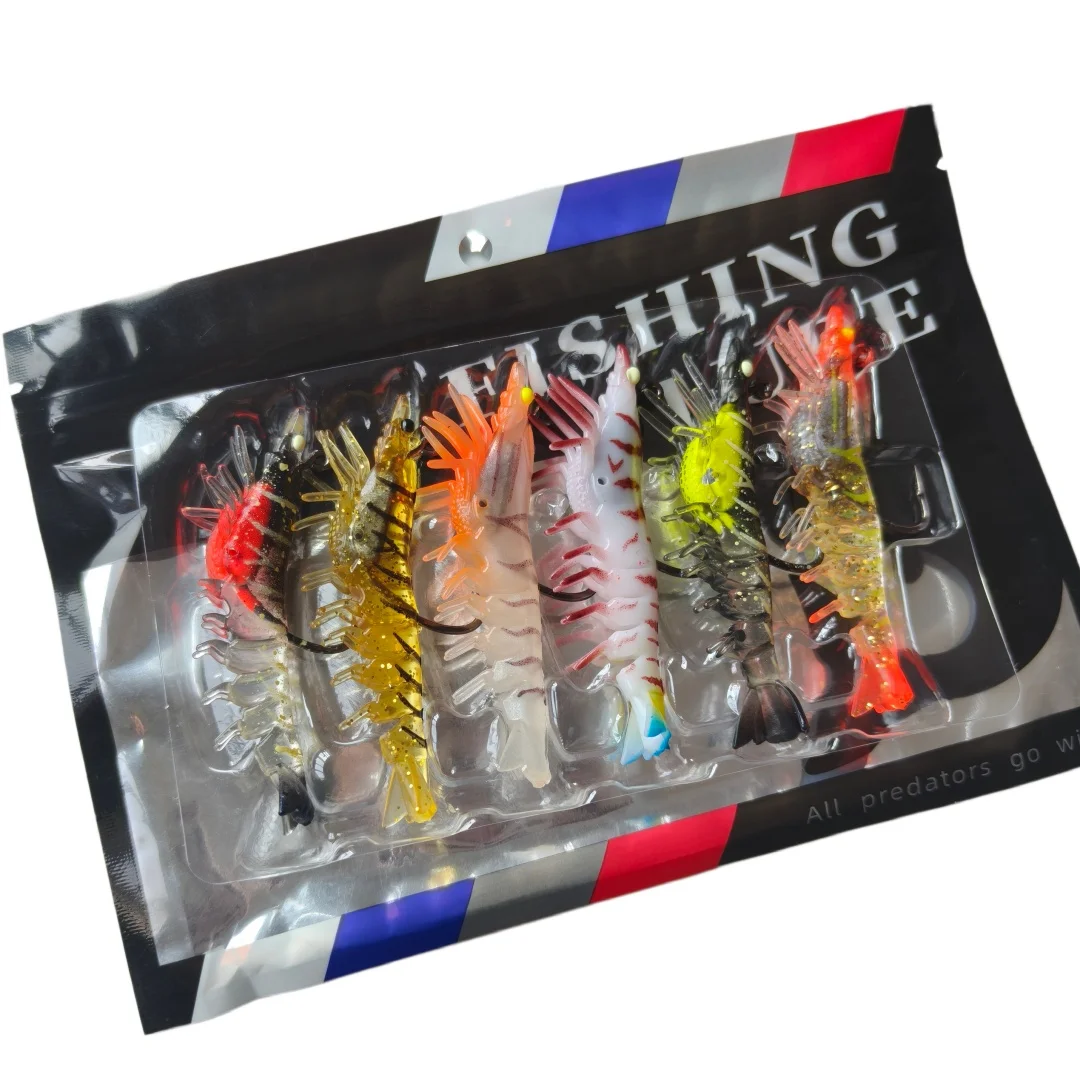 Señuelos jigs Swolfy con camarones realistas – para lubina - imagen 3