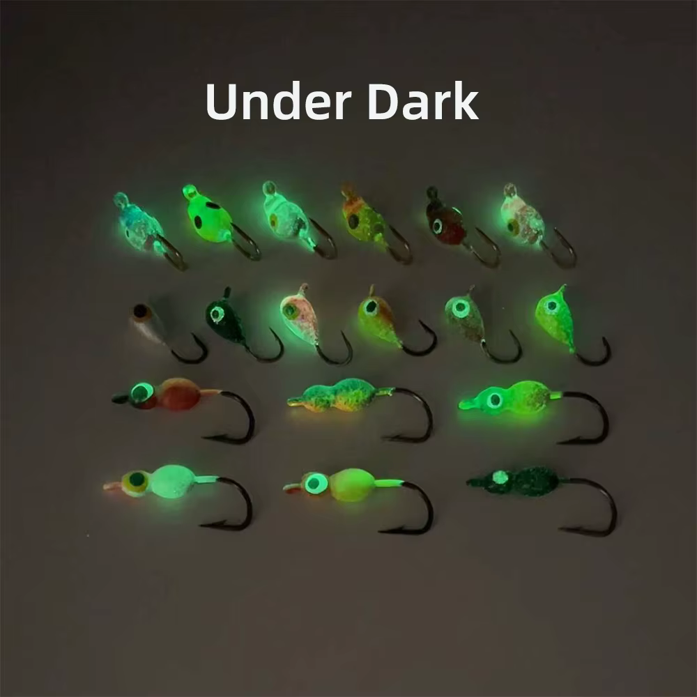 Jig Head Luminoso para Pesca en Hielo – Señuelo de Metal para Bass - imagen 2