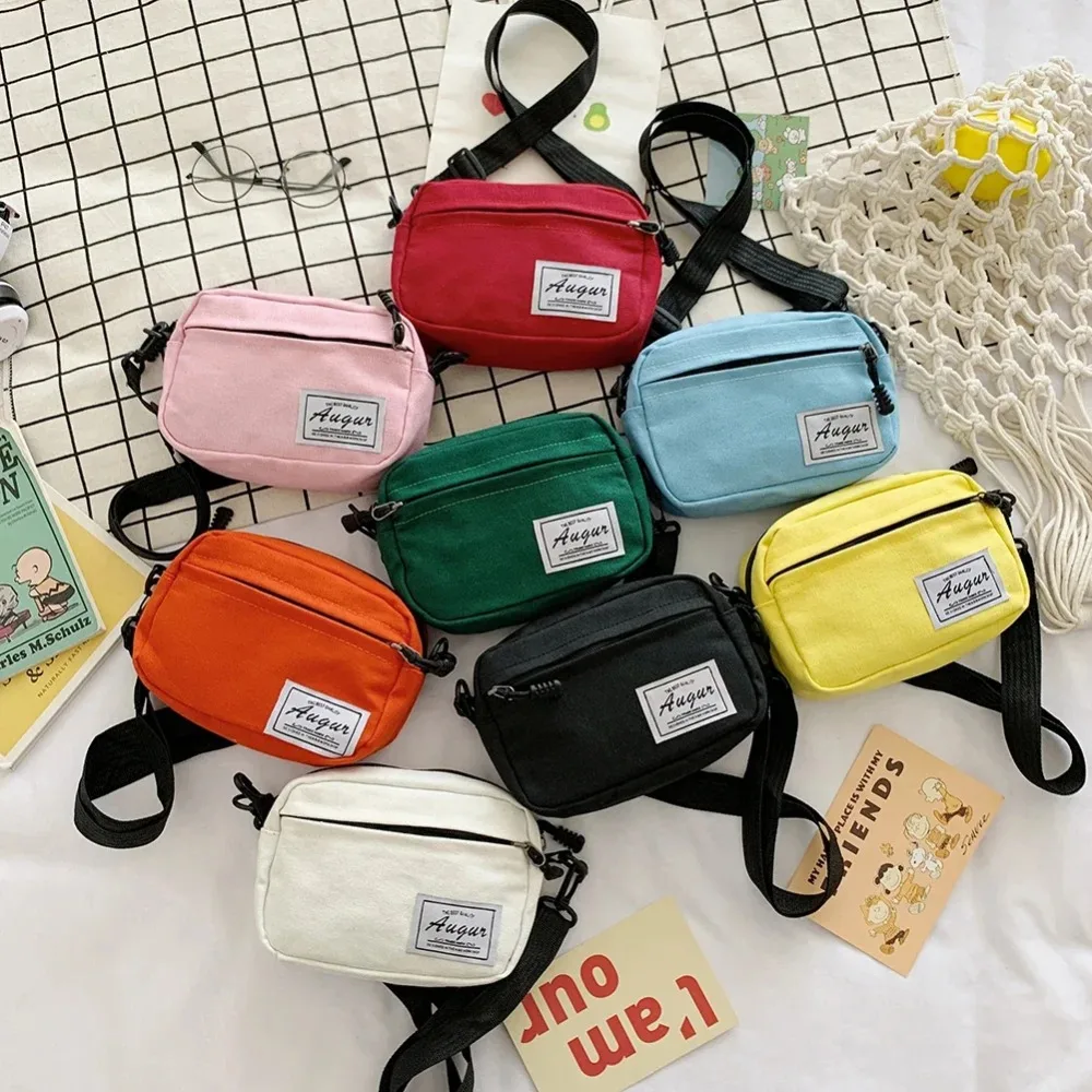 Bolso bandolera mini de lona con patchwork para teléfono - imagen 3