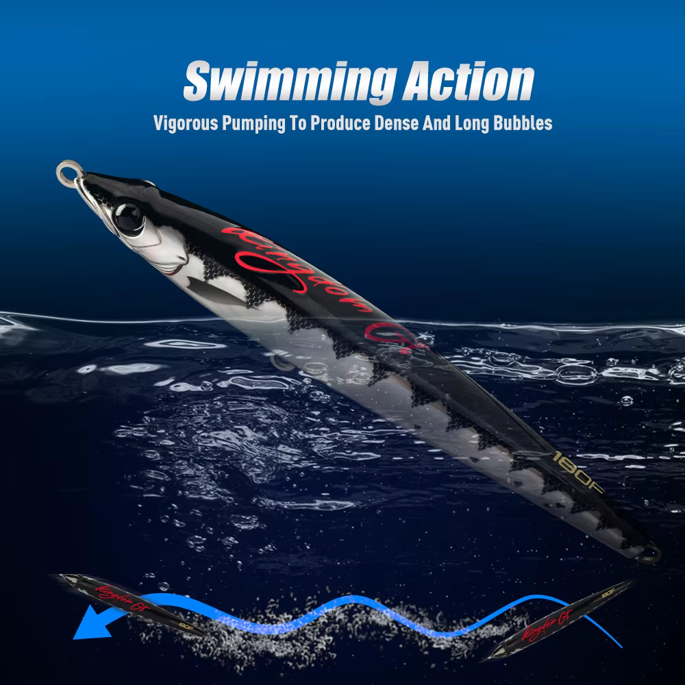 Señuelo Lápiz Topwater Kingdom GT – Flotante para Atún Marino - imagen 4