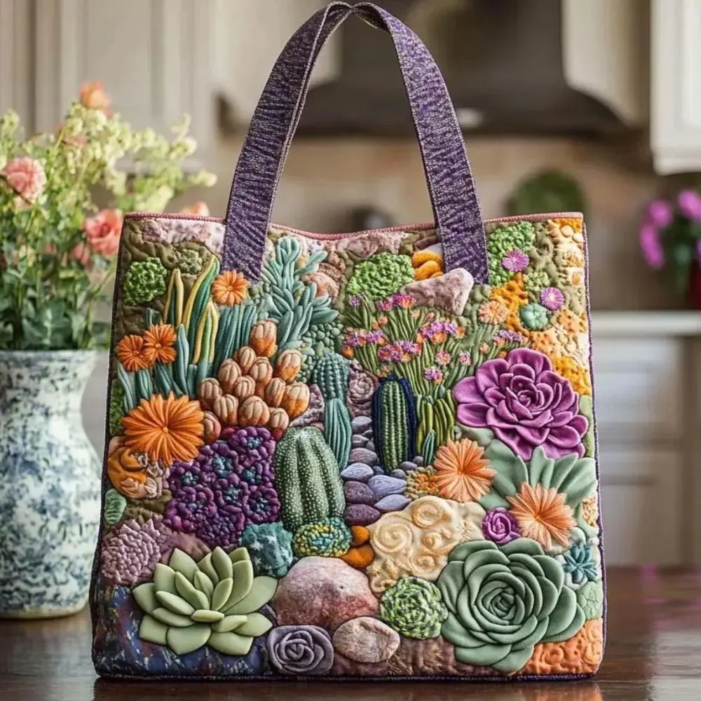 Bolsa tote de lona estampada 2D de gran capacidad, ligera - imagen 4