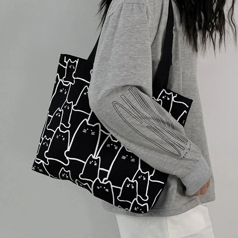 Bolso pesca japonés mujer – Cremallera con diseño de gato - imagen 4
