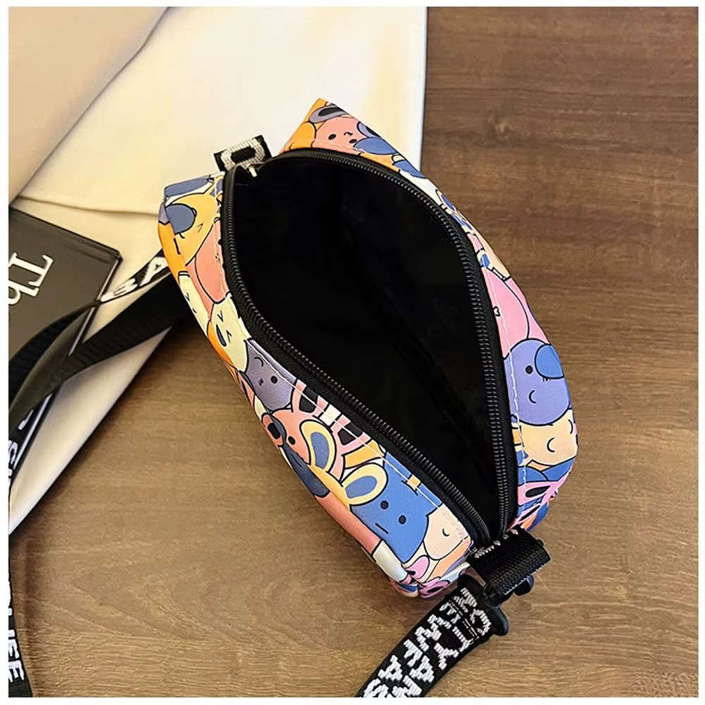 Bolso bandolera Oxford con conejo estampado para mujer y niña - imagen 2