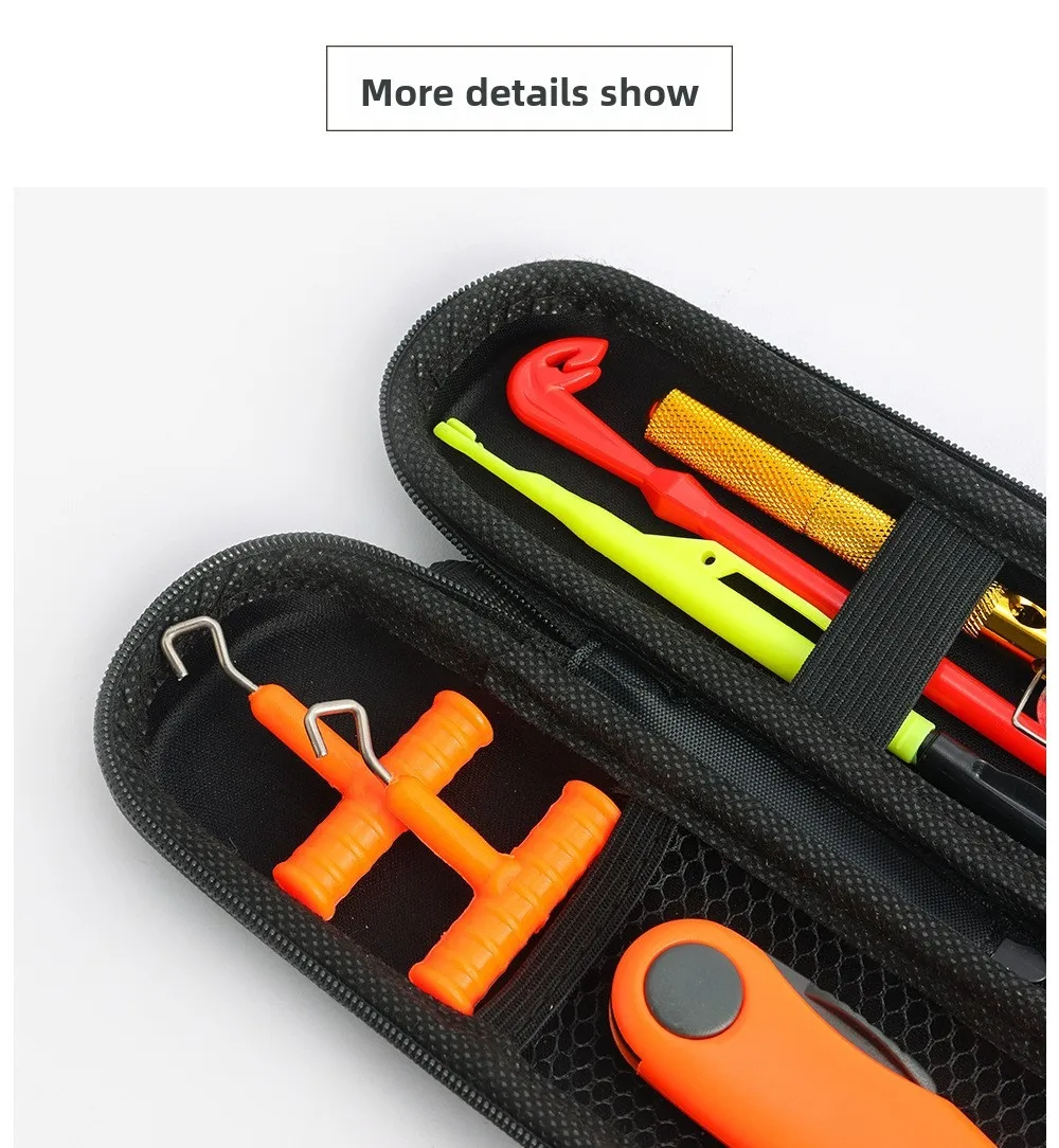 Set de pesca de carpa QAJTAO con anzuelos de metal y desanzuelador - imagen 5