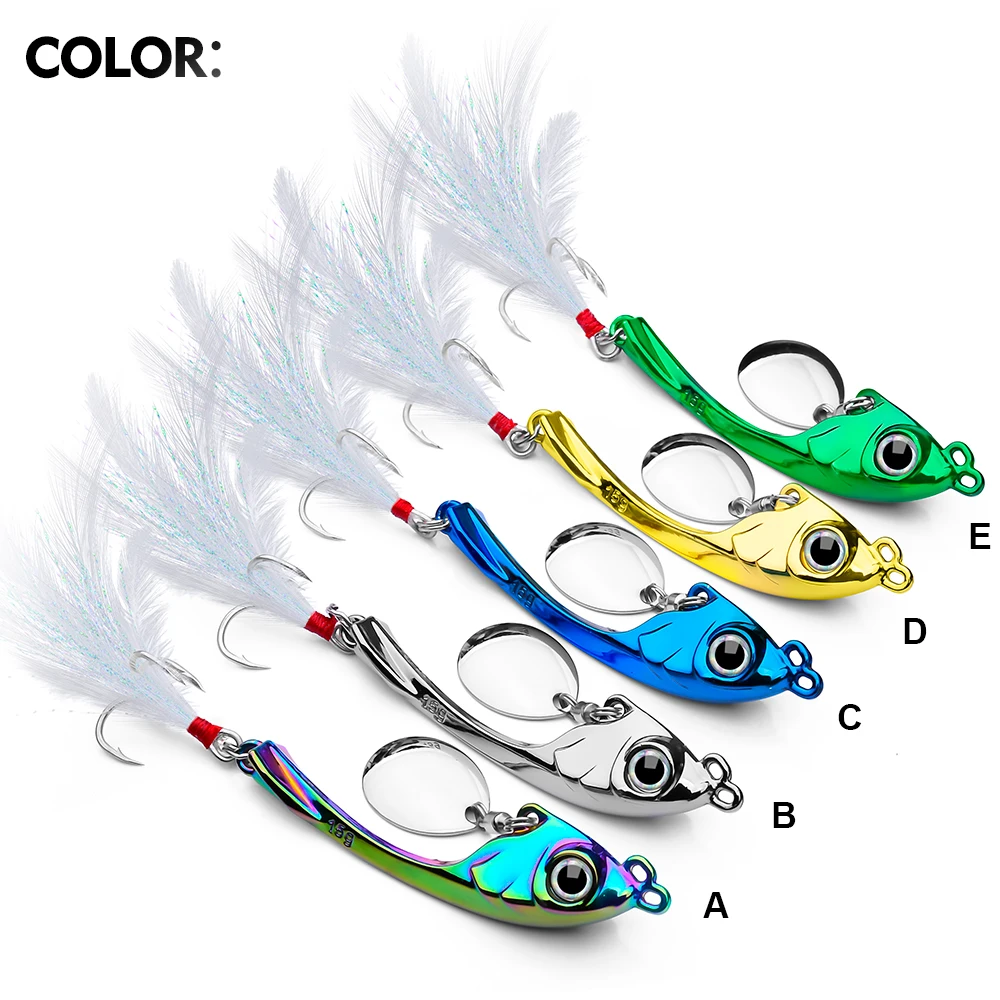 Proberos Spinner Bait con cuchara giratoria y lentejuela
