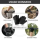 Guantes antideslizantes medio dedo transpirables para pesca y ciclismo - imagen 5
