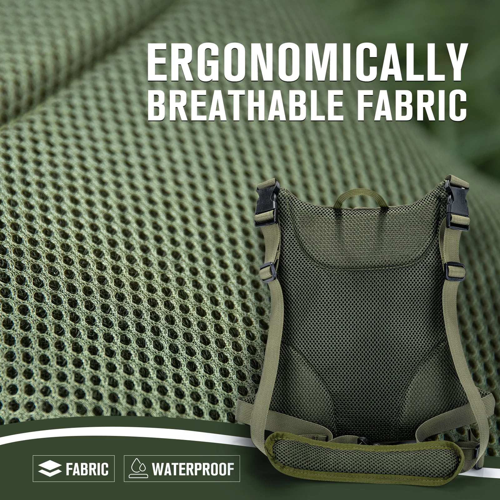 Goture Bolsa de pecho pesca mosca ultraligera impermeable - imagen 4