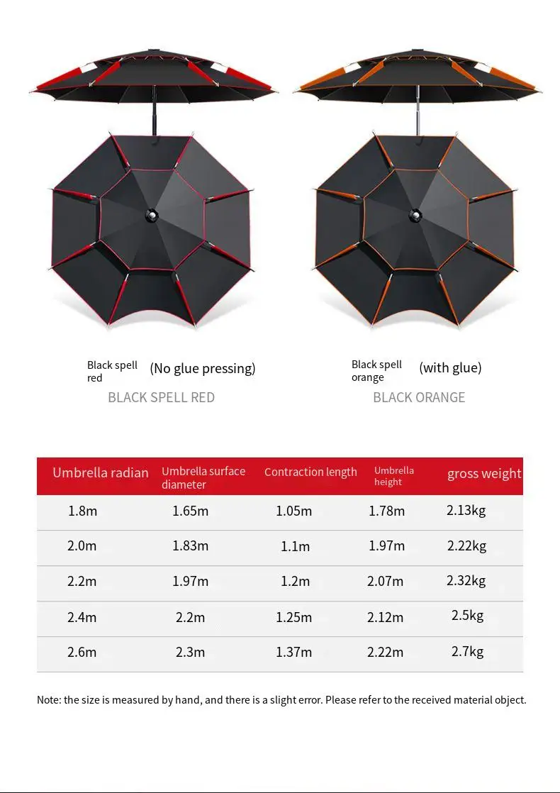 Paraguas pesca plegable doble capa impermeable protección solar - imagen 5