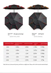 Paraguas pesca plegable doble capa impermeable protección solar