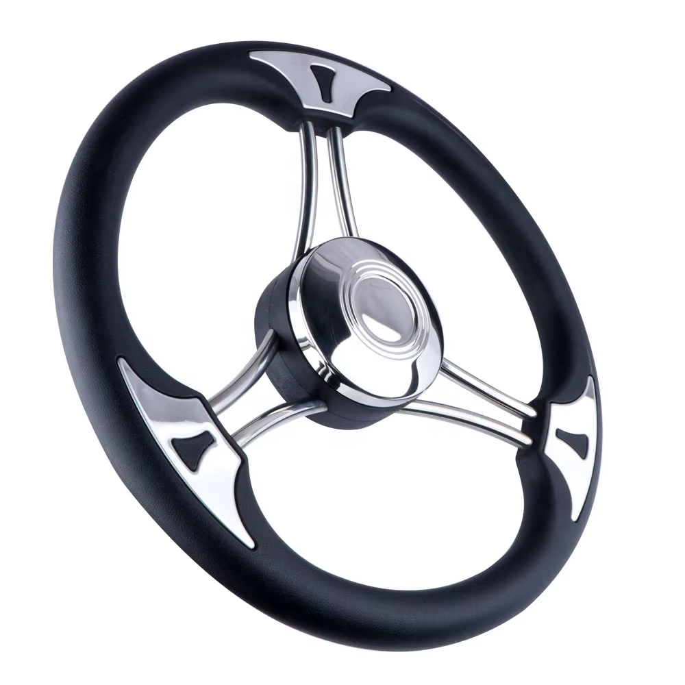 Empuñadura de espuma negra para barco – Acero inoxidable 34 cm - imagen 2