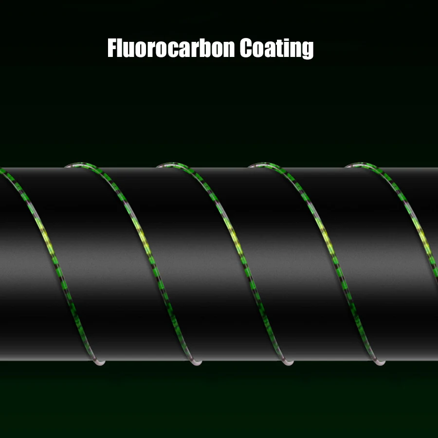 Línea fluorocarbono invisible con manchas para carpa resistente - imagen 3
