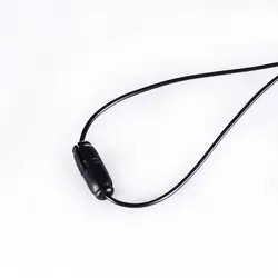 Cordón de silbato multiusos en PVC negro para accesorios de exterior