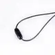 Cordón de silbato multiusos en PVC negro para accesorios de exterior