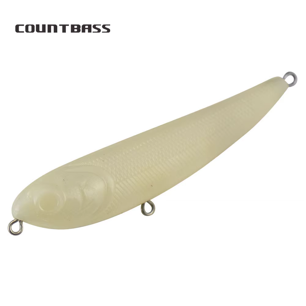 Countbass Señuelos duros Popper Topwater 70mm y 100mm sin pintar