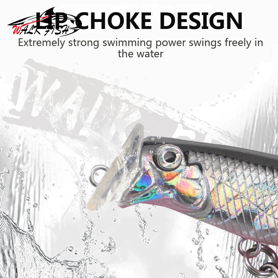 Cebo Popper Walk Fish 73mm 12g para lubina y trucha - imagen 4