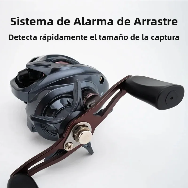 Carrete de baitcasting Huidiao perfil bajo con freno magnético - imagen 5