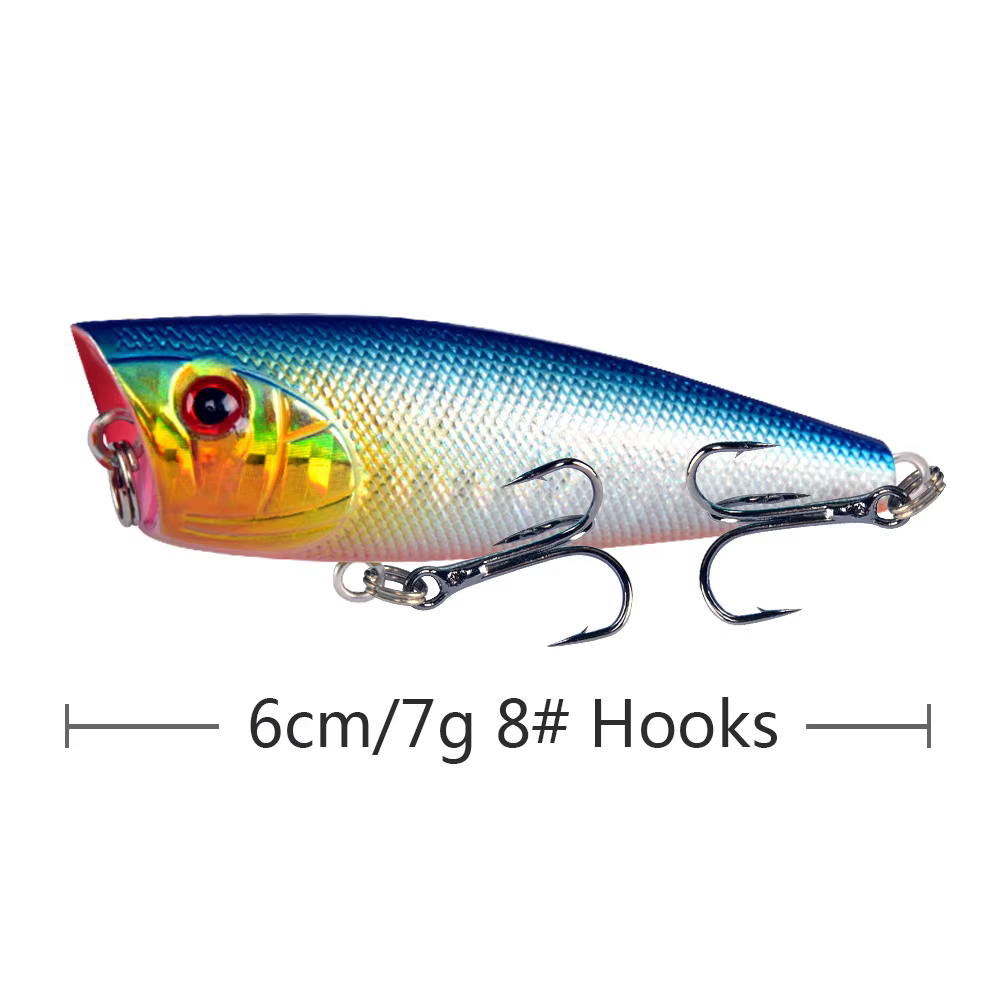 Popper topwater duro – Señuelo de superficie para cebo artificial - imagen 3