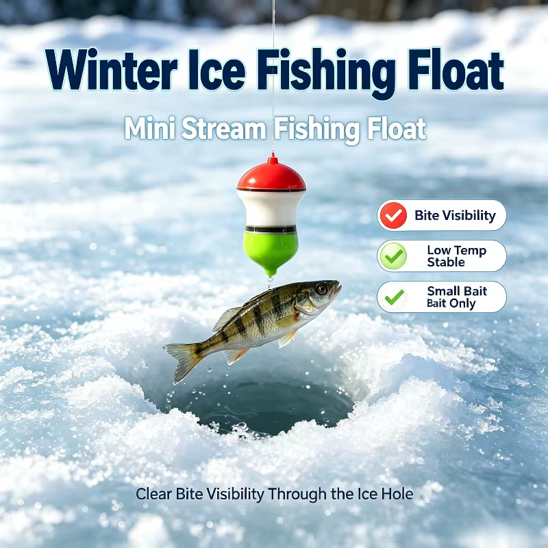Flotadores Esféricos Mini para Pesca en Hielo – Tapas Multicolor - imagen 2