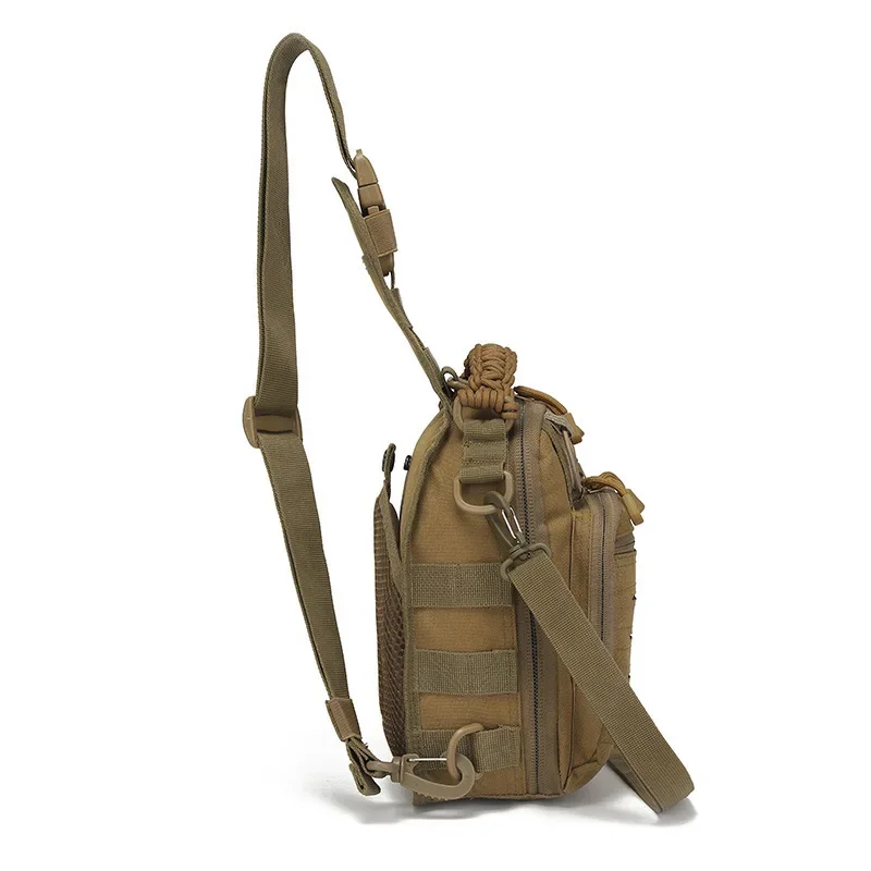 Riñonera táctica Molle en nylon — bolso ciclista corte láser - imagen 4