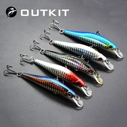 OUTKIT Crankbait Pececillo hundido 12g – 9,8 cm realista ojos 3D