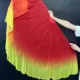 Abanico de danza Yangko degradado con diseño espina de pescado - imagen 2