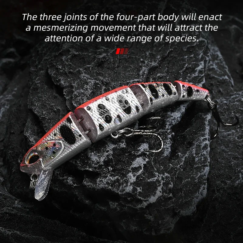 Jerkbait Allblue articulado hundido 70-90mm para lubina y lucio