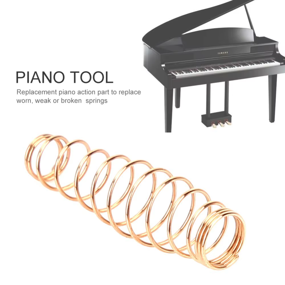 Resorte helicoidal dorado para reparación de piano – Alta elasticidad - imagen 3