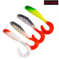 Señuelos de Vinilo Flotantes con Cola Larga para Black Bass