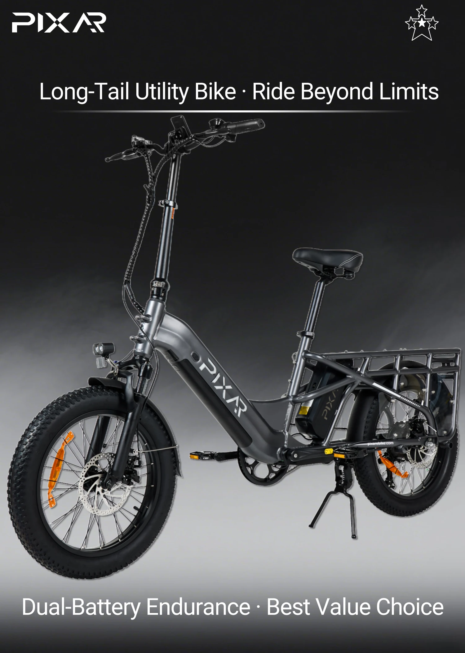 Bicicleta eléctrica todoterreno Pixar Plus7