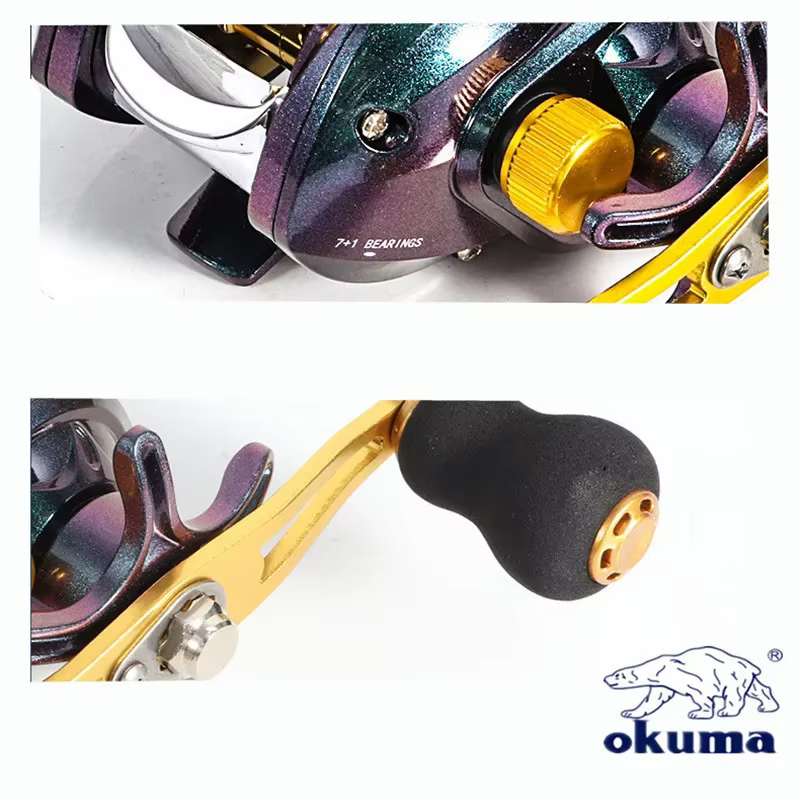 Carrete Okuma Baitcasting Dragon 7+1 Rodamientos 10KG Alta Velocidad - imagen 5