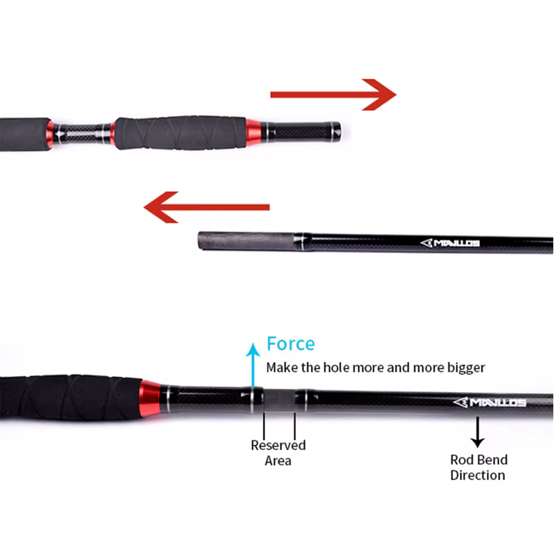 Caña Jigging Carbono Mavllos Storm MH Plegable para Atún y Mero - imagen 4
