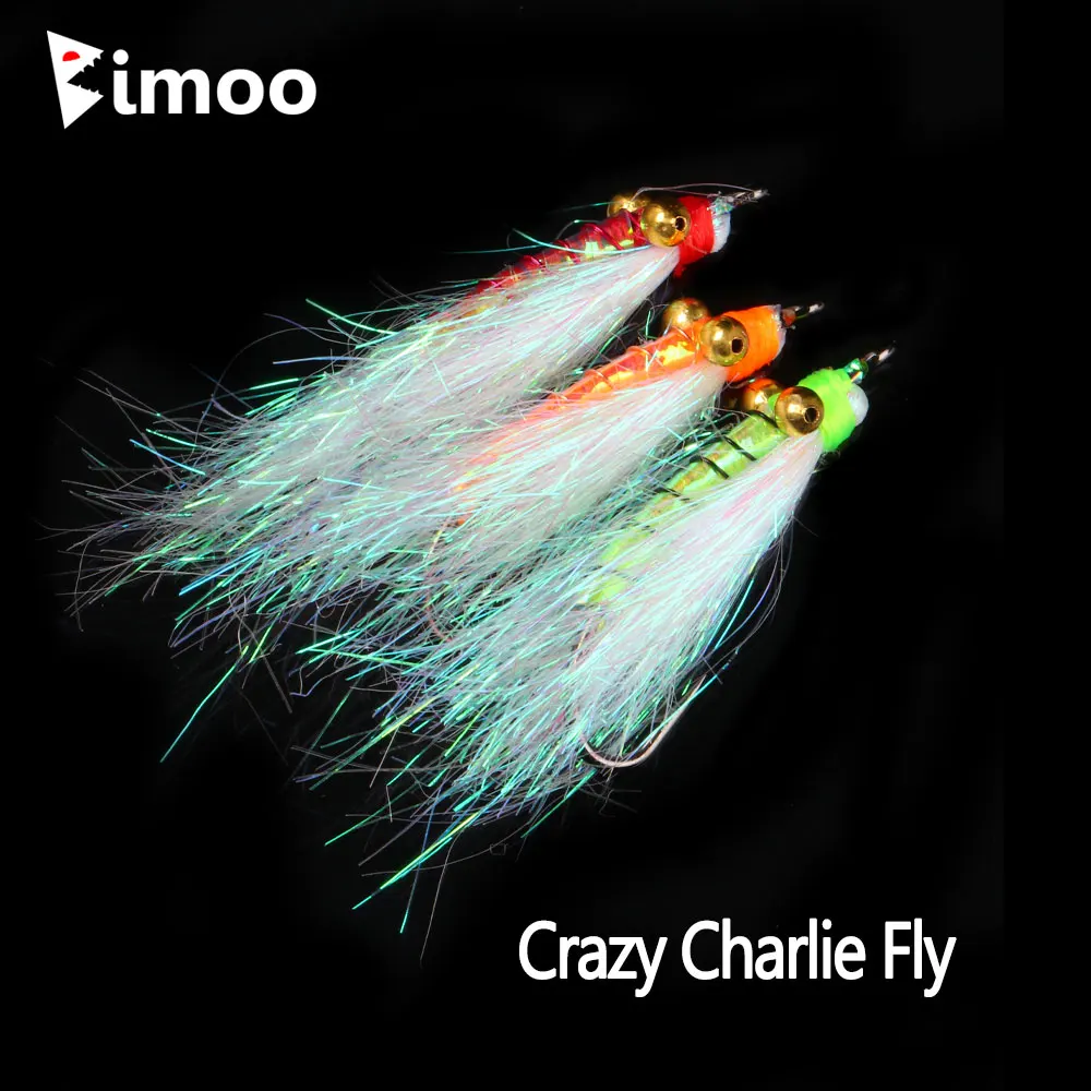 Anzuelo Crazy Charlie con ojos de cadena y cuerpo transparente