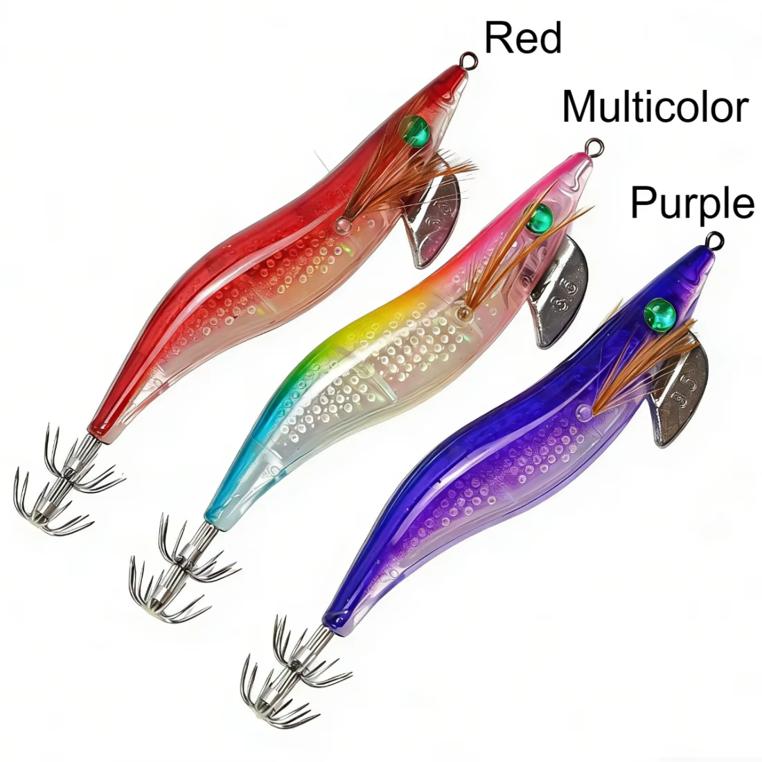 Señuelos UV de camarón 13 cm, hundimiento lento, para - imagen 2