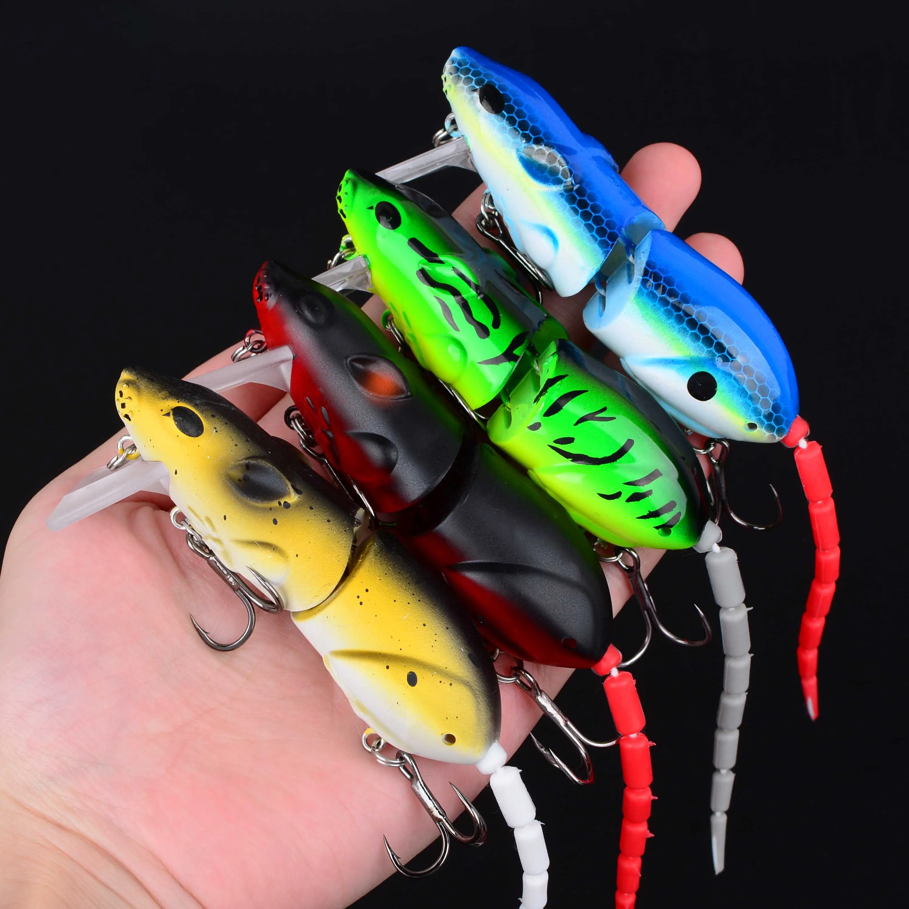 Señuelo flotante tipo ratón de plástico para lucio y lubina - imagen 4