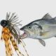 MUKUN Chatterbait jig head con anzuelo de goma y alambre para trucha - imagen 2