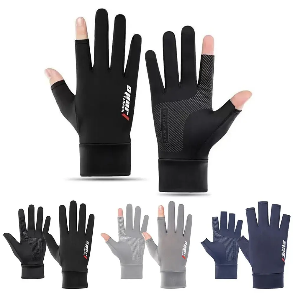 Guantes de pesca anti-UV Seda de Hielo transpirables 5 dedos - imagen 3