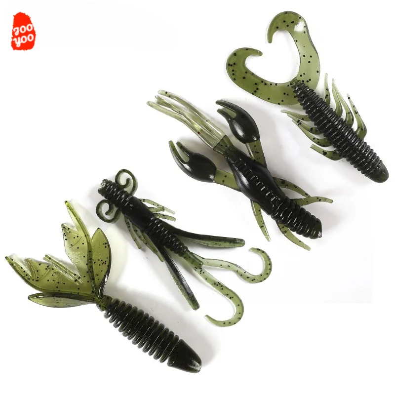 Señuelos Blandos de Silicona – Cangrejo y Camarón para Pesca - imagen 3