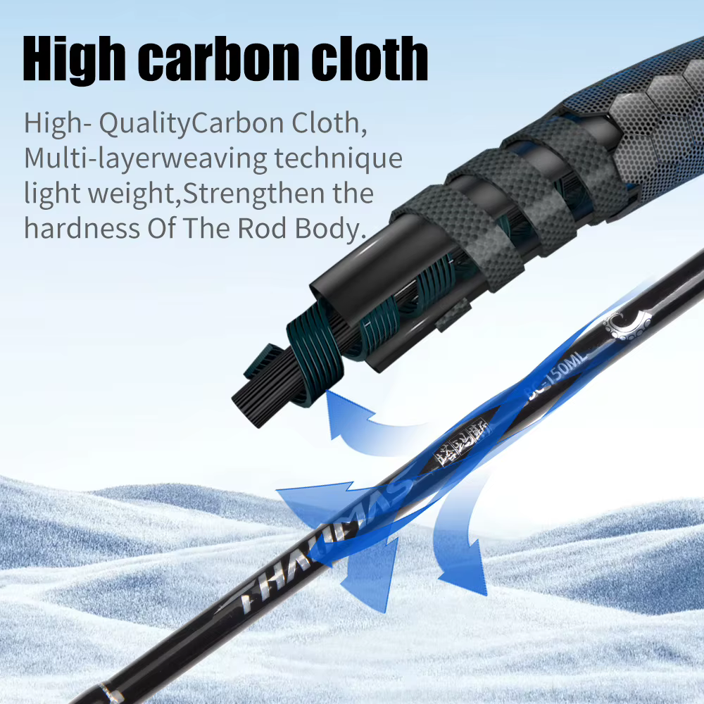 Caña Fishingfans Titanium Metal Tip ML 200g Shore Jigging Cefalópodos - imagen 3