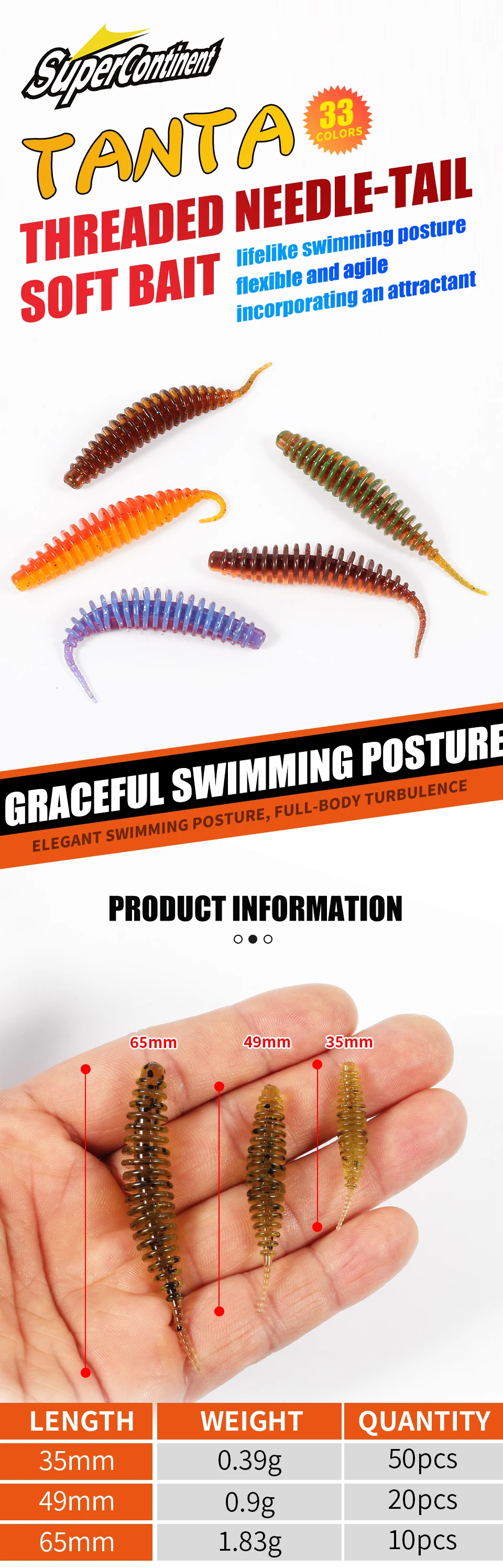 Señuelo de gusano artificial con aroma a pescado