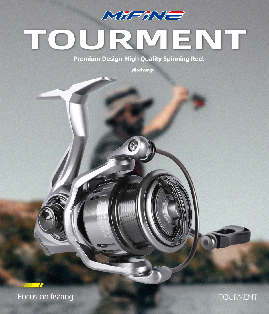 Carrete giratorio MIFINE TOURMENT en uso