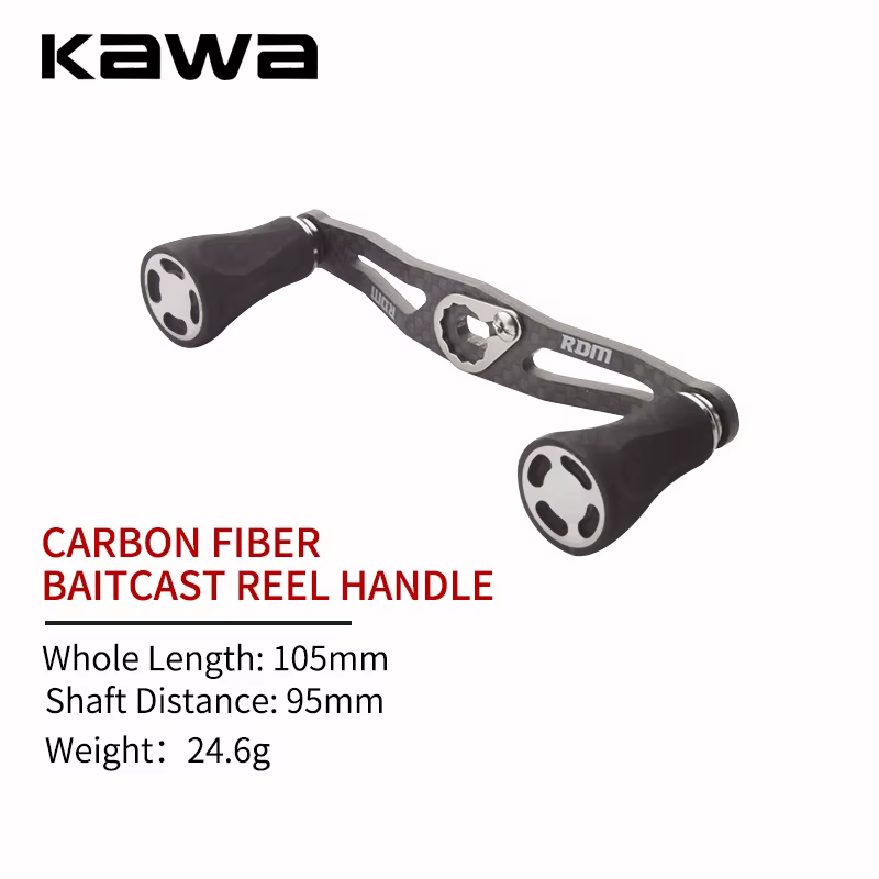 Kawa Manija Carrete Fibra Carbono EVA 105mm Plegable