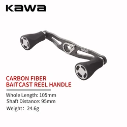 Kawa Manija Carrete Fibra Carbono EVA 105mm Plegable