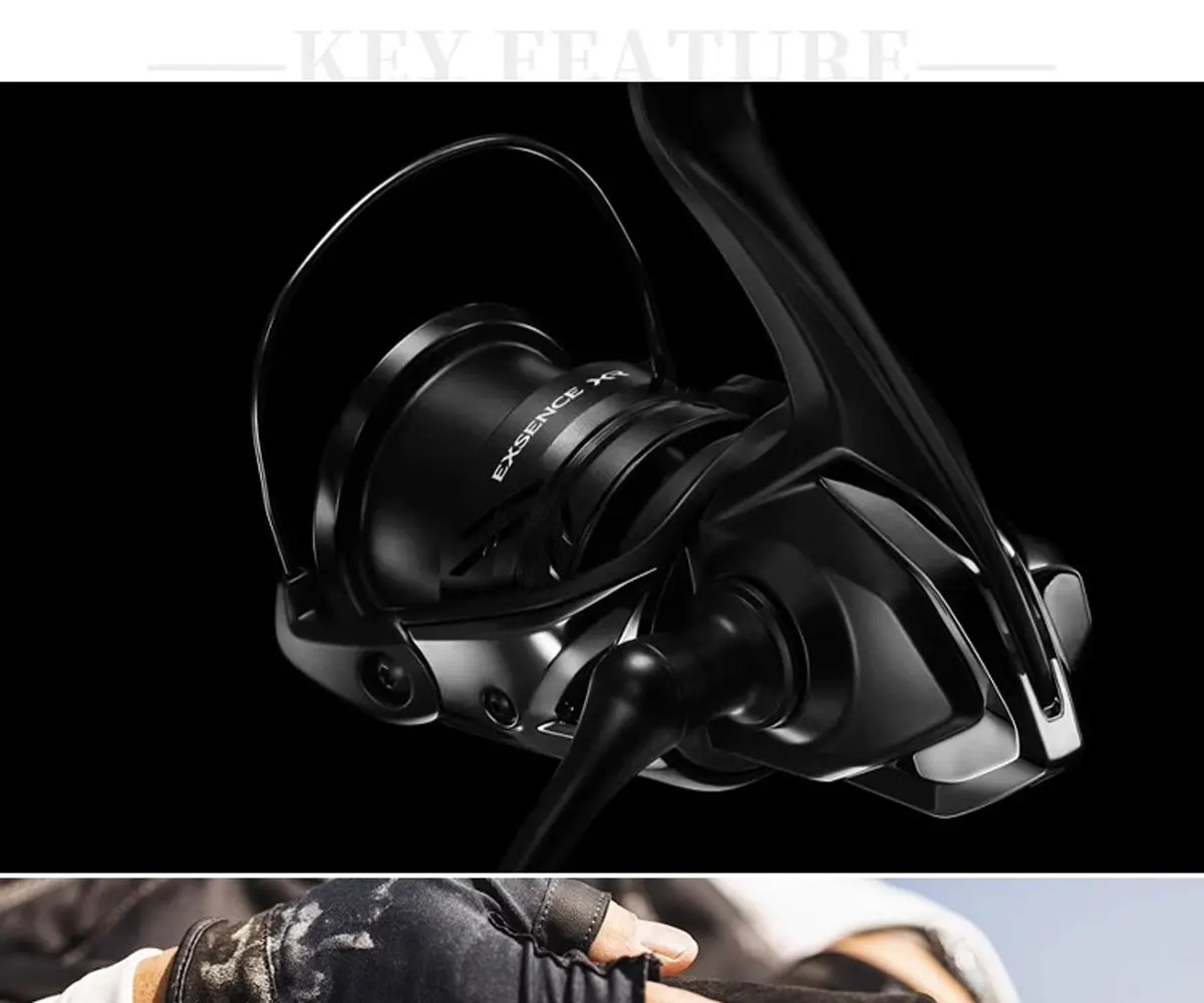 Carrete Shimano EXSENCE XR en mano