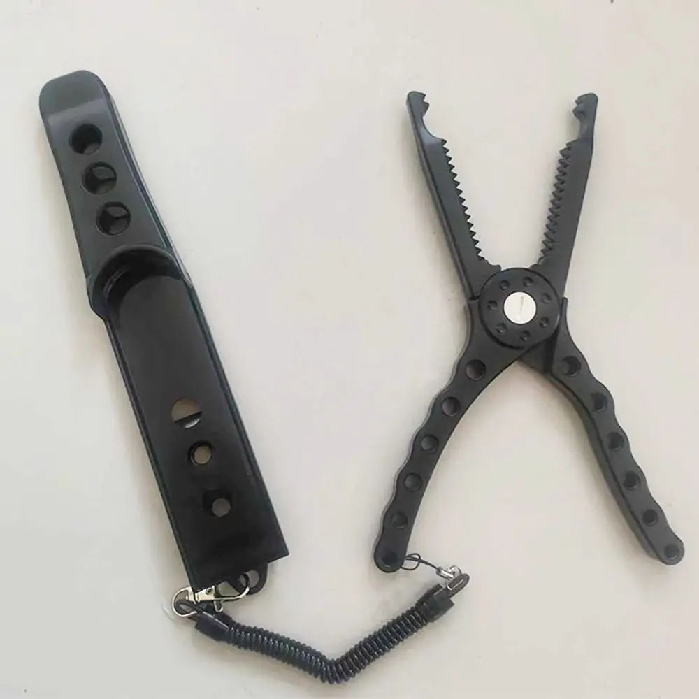 Pinza boca de pez antideslizante con cuerda ajustable y abrazadera metálica - imagen 3