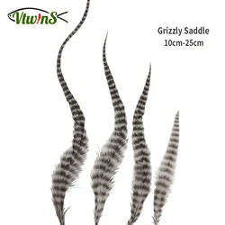 Vtwins plumas naturales para atar moscas, material suave serpentinas