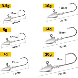 MrLurion Jig Head con púas – para vinilo y cebo suave