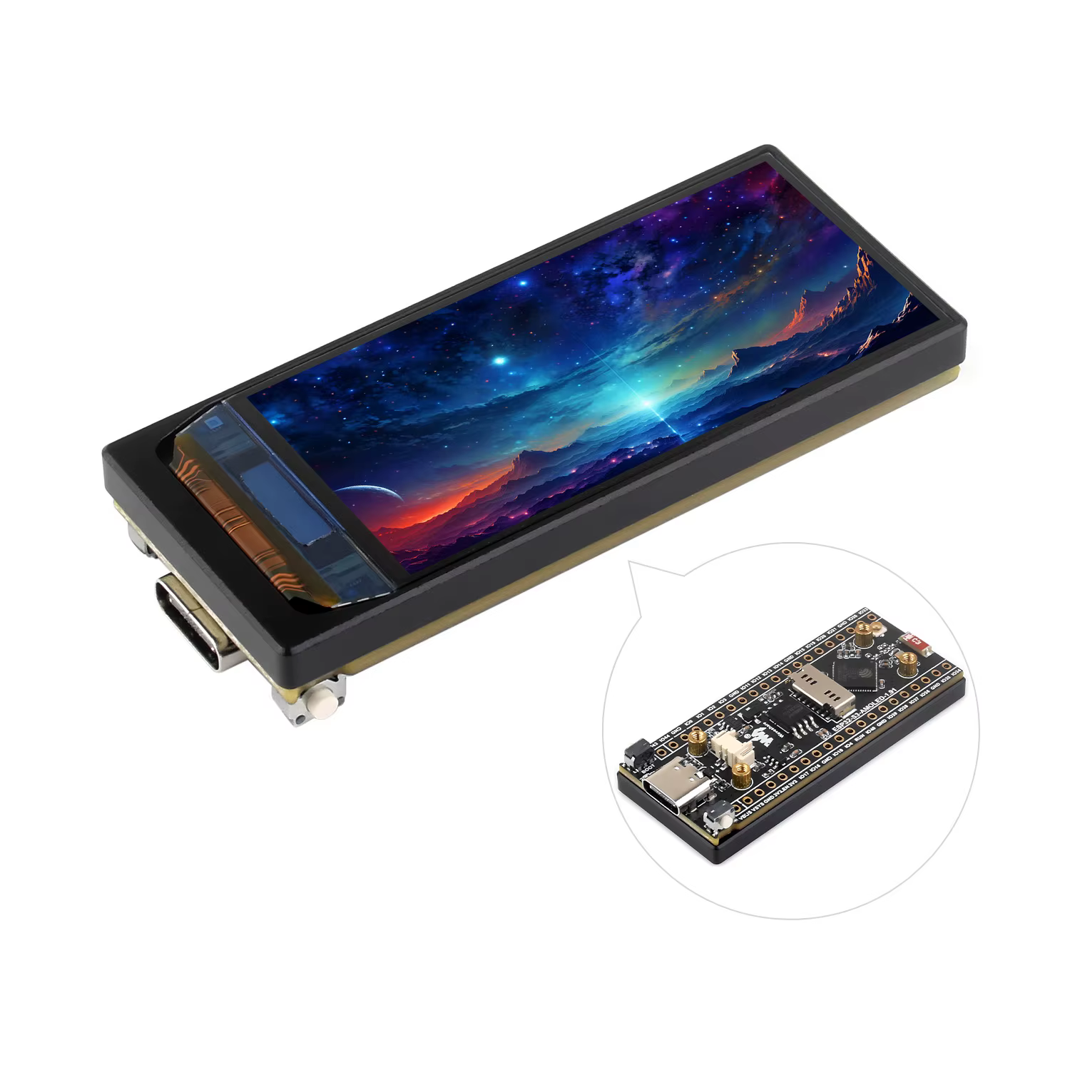 Placa ESP32-S3 con Pantalla AMOLED Táctil de 1,91 Pulgadas - imagen 2