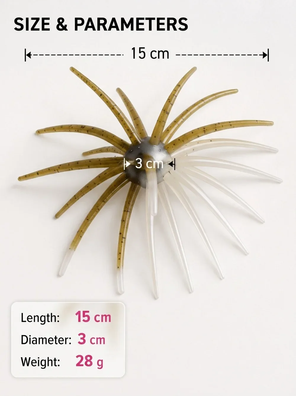 Cebo blando MUKUN de 15 cm