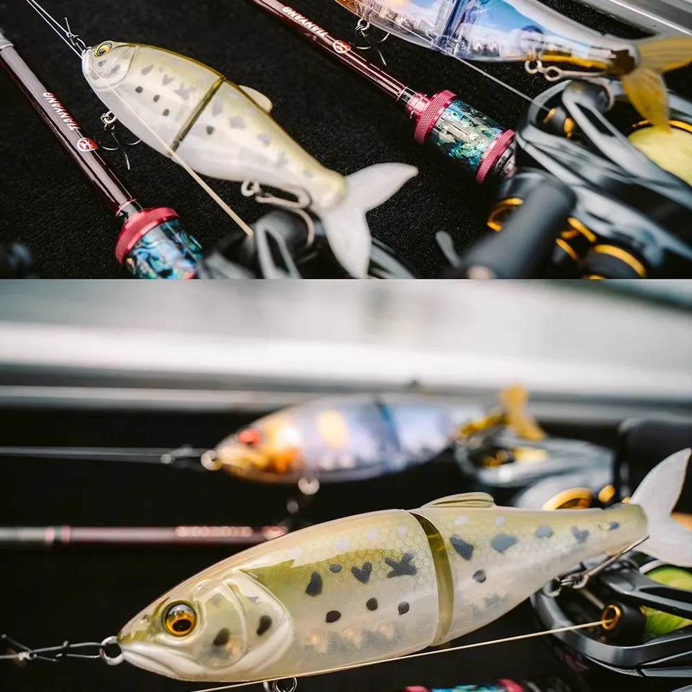 GUIDE POST Glidebait 85mm 7.7g hundimiento articulado en 2 partes para lubina - imagen 4
