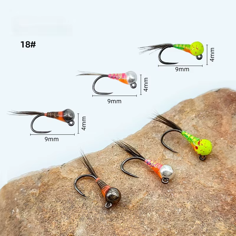 Ninfas de pesca hundidas con cabeza de tungsteno LY048 - imagen 3